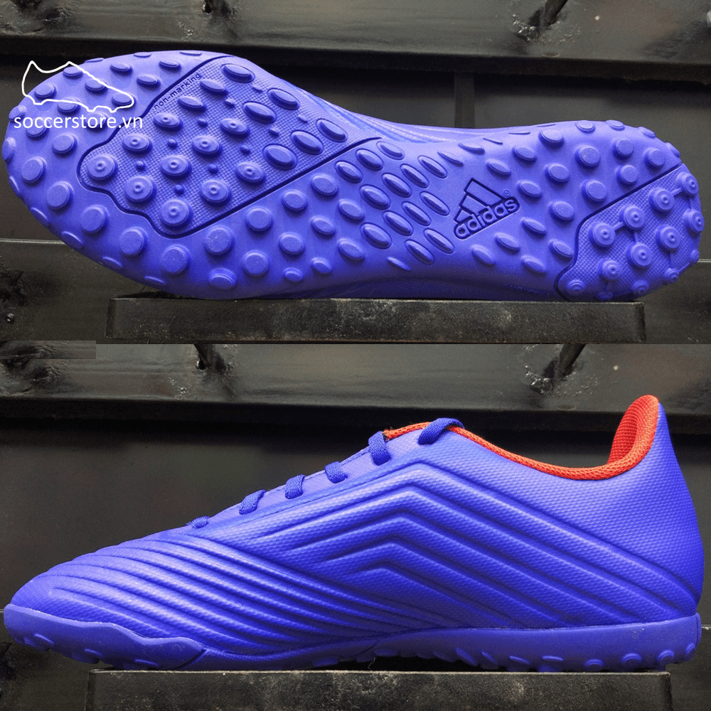Adidas Predator Tango 19.4 TF- Bold Blue/ Silver Metallic/ Active Red BB9085
