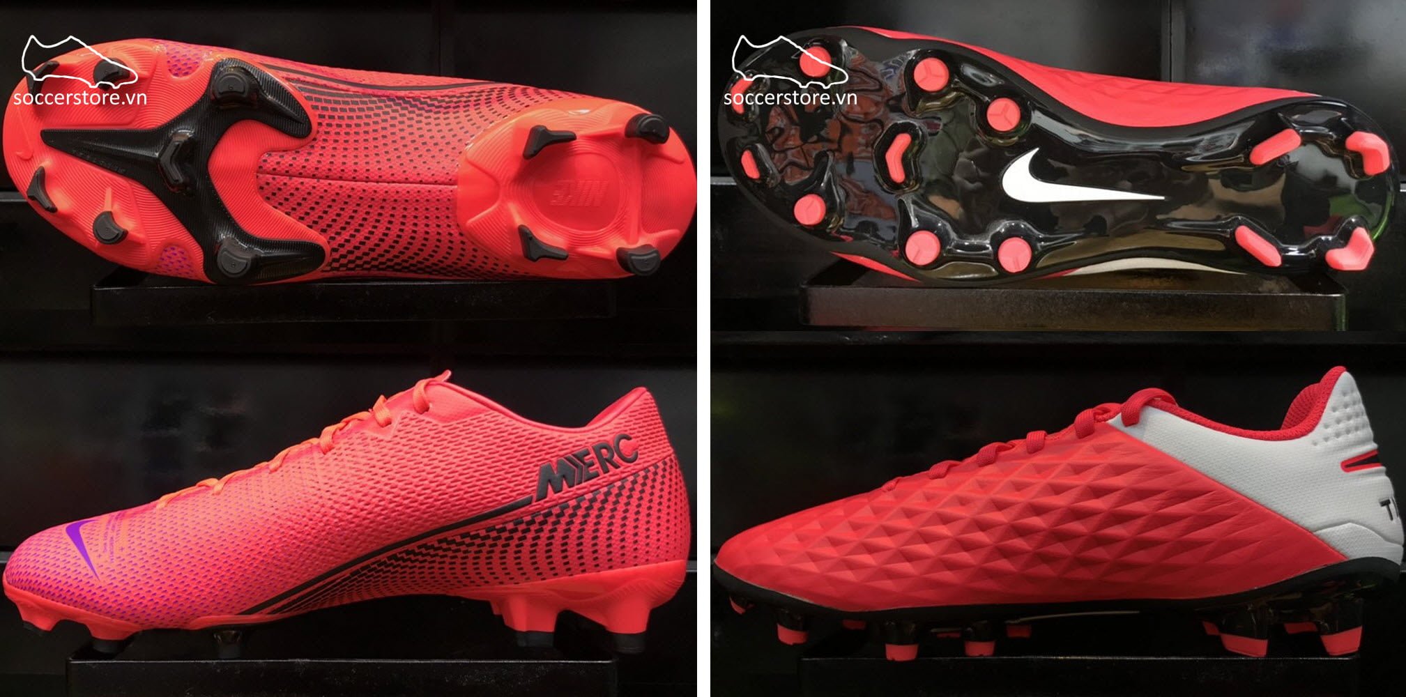 So sánh dòng giày Nike Mercurial và Nike Tiempo