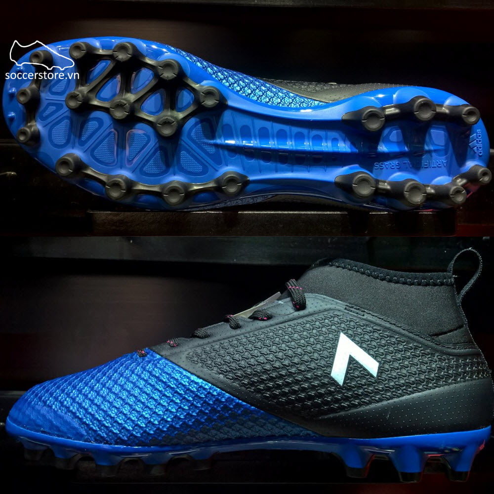 Adidas Ace 17.3 Primemesh AG- Core Black/ White/ Blue BB1140