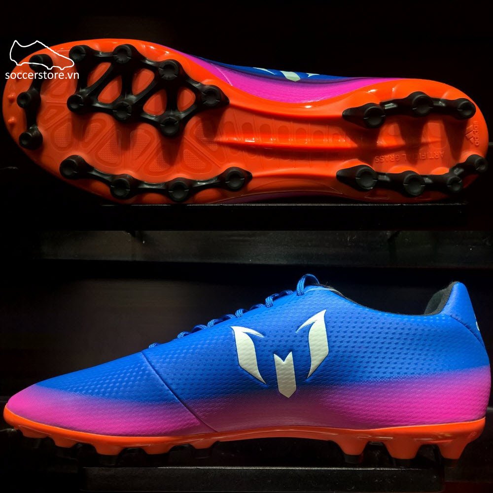 Adidas Messi 16.3 AG- Blue/ White/ Solar Orange BB2111