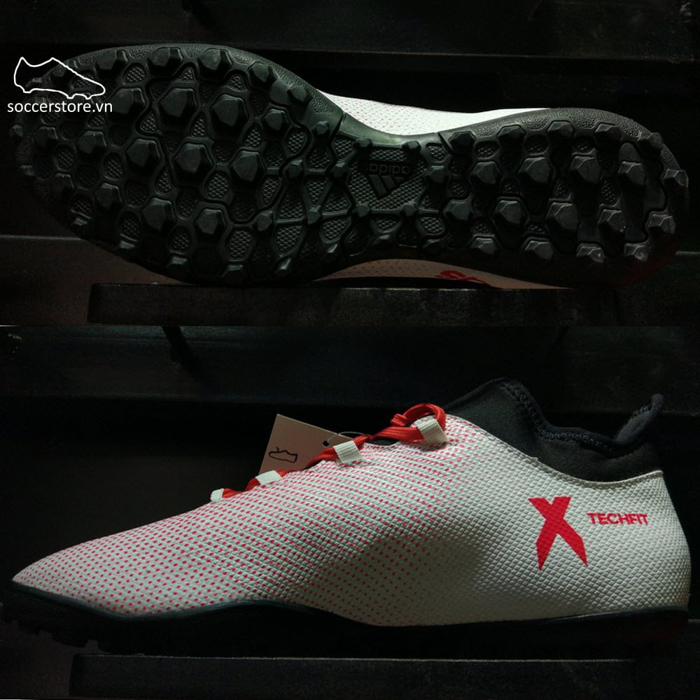 Adidas X Tango 17.3 TF- White/ Real Coral/ Core Black CP9136