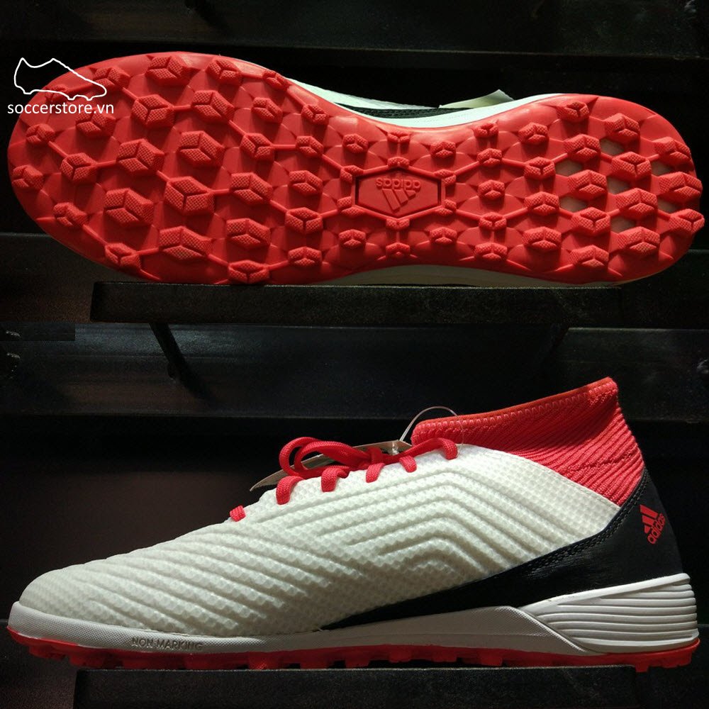Adidas Predator Tango 18.3 TF- White/ Core Black/ Real Coral CP9930