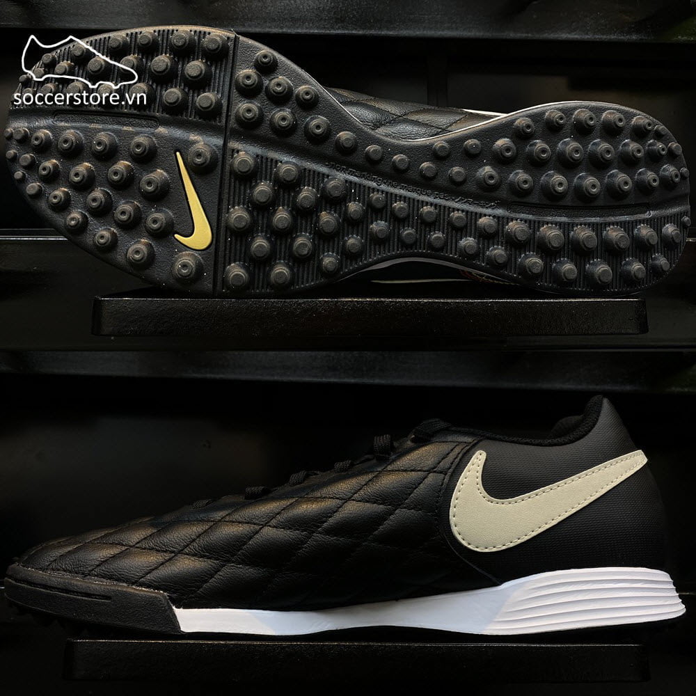 Nike Tiempo Legend VII Academy 10R TF- Black/ Brown/ Metallic Gold AQ2218-027
