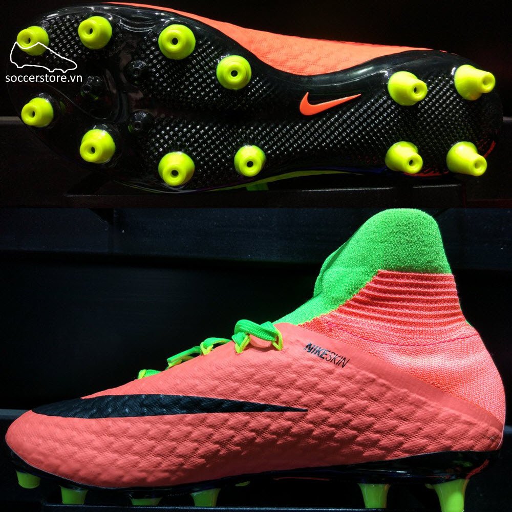 Nike Hypervenom Phatal III DF AG Pro- Electric Green/ Black/ Hyper Orange 860644-308