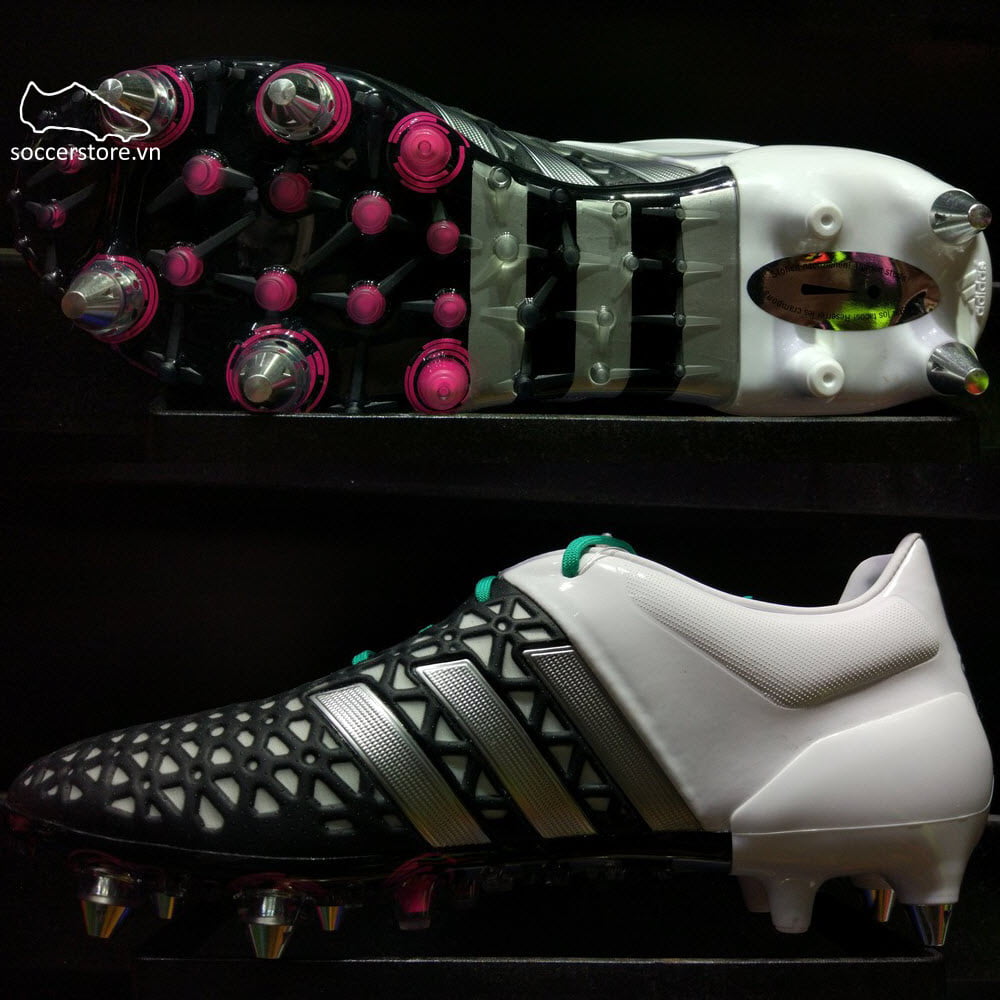 Adidas Ace 15.1 SG- Core Black/ Matte Silver/ White AF5176