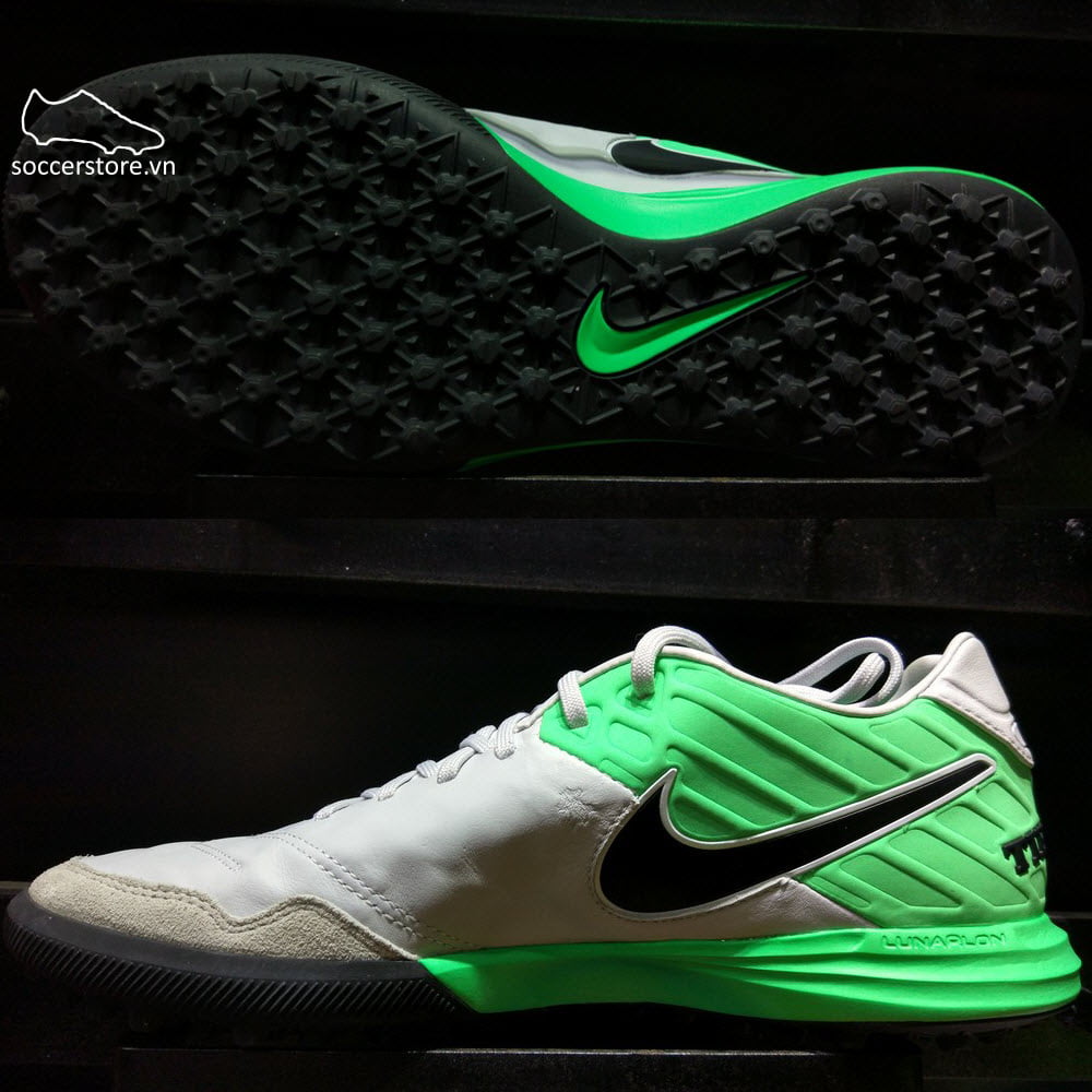 Nike TiempoX Proximo II TF - Pure Platinum/ Black/ Electro Green 843962-004