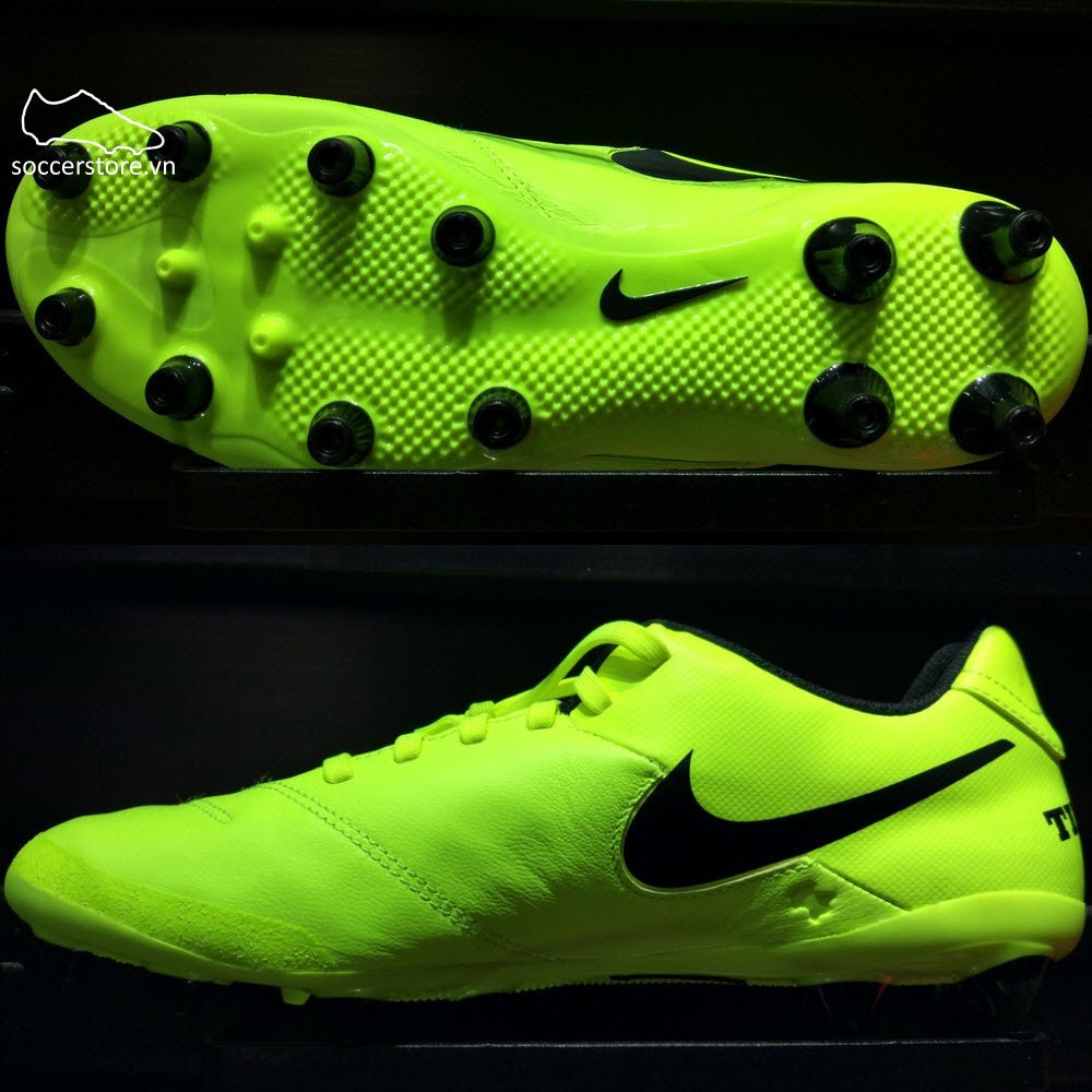 Nike Tiempo Genio II Leather AG Pro- Volt/ Black 844399-707