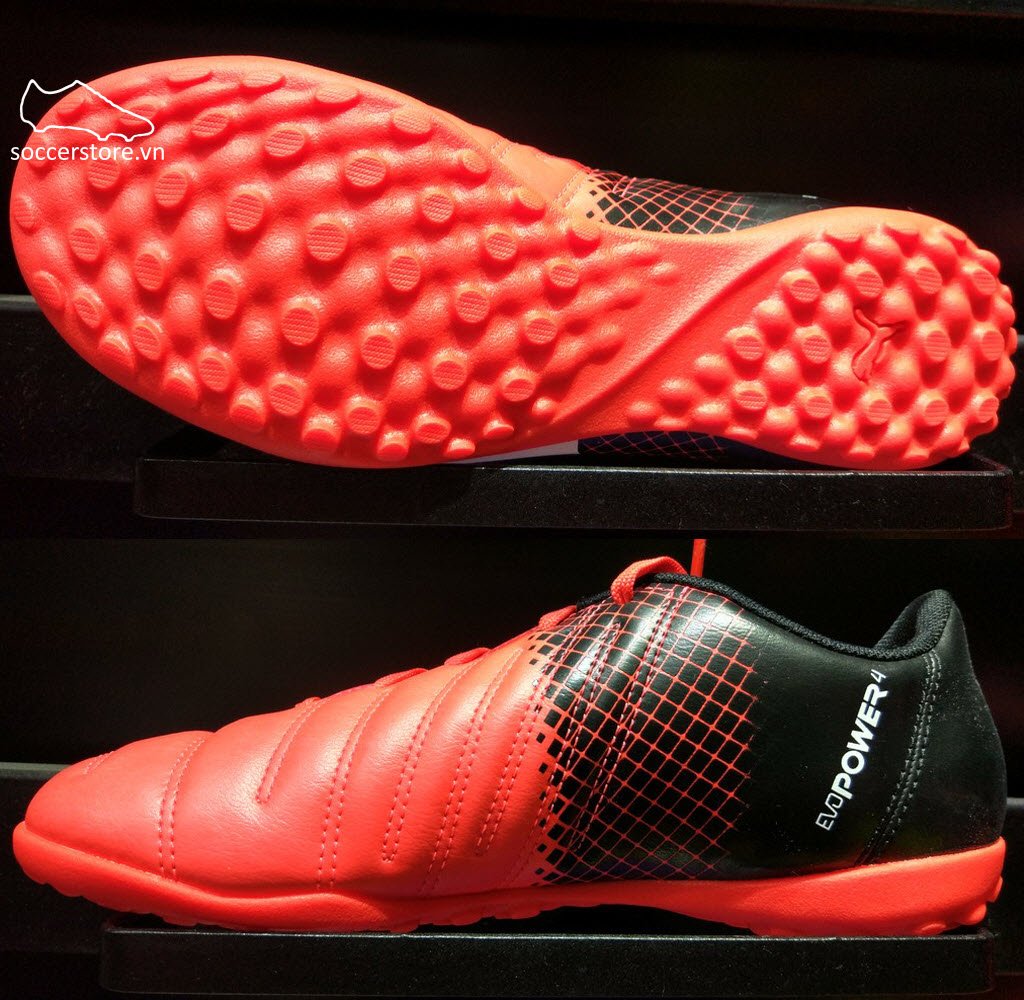 Puma evoPOWER 4.3 Kids TF- Red Blast/ Puma White/ Puma Black