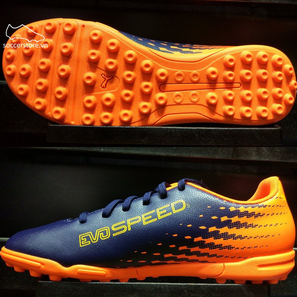 Puma evoSPEED 17.5 TF- Ultra Yellow/ Peacoat/ Orange Clown Fish 104026-03