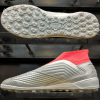 Adidas Predator 19.3 Laceless TF- Silver Metallic/ Core Black/ Red G27941