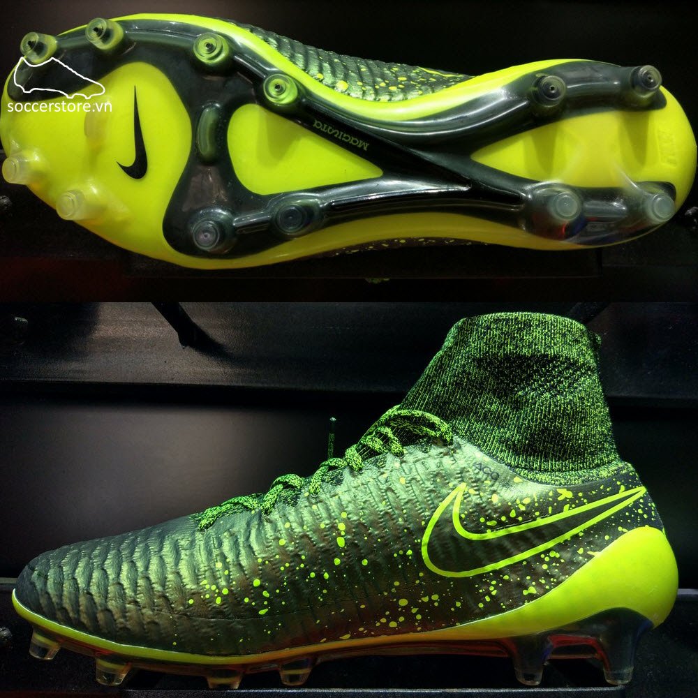 Nike Magista Obra FG- Dark Citron/ Volt/ Black 641322-370