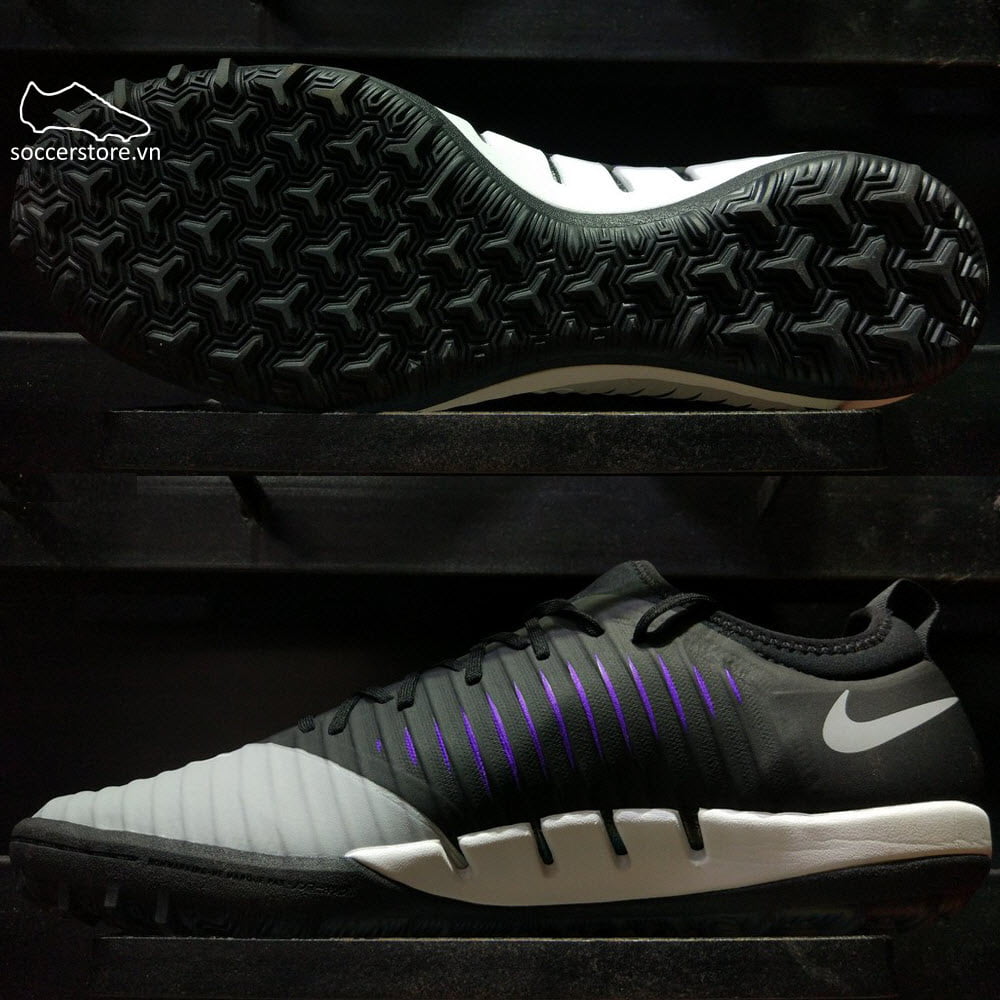 Nike MercurialX Finale TF- Black/ Hyper Grape/ Wolf Grey 831975-005