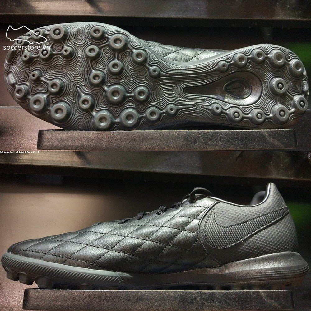 Nike Tiempo Ronaldinho 10 TF- Black/ Core Black AQ3822-007