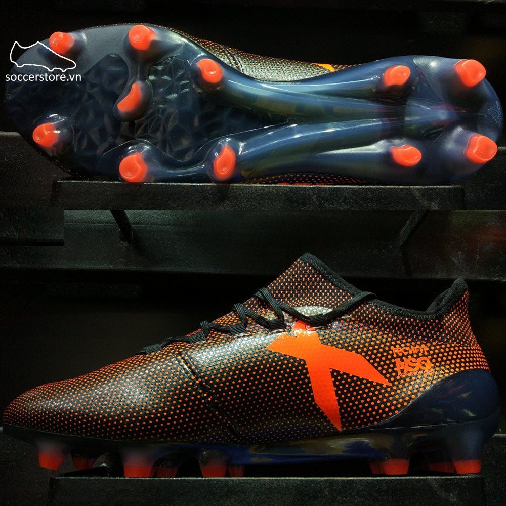 Adidas X 17.1 FG- Core Black/ Solar Red/ Solar Orange S82288