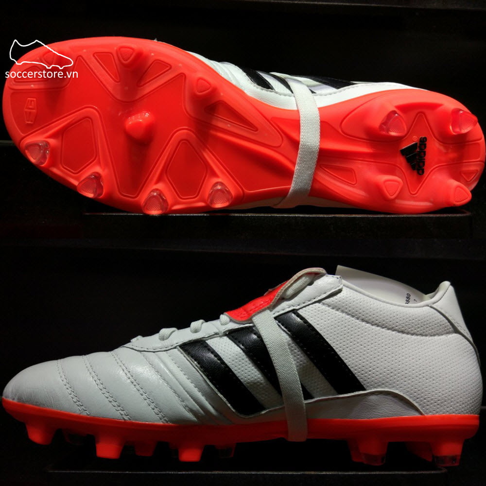 Adidas Gloro 15.1 FG- White/ Core Black/ Solar Red BA9880