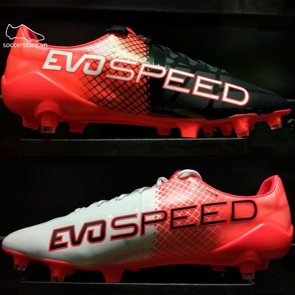 Puma evoSPEED 1.5 FG- Puma Black/ Puma White/ Red Blast 103597-03