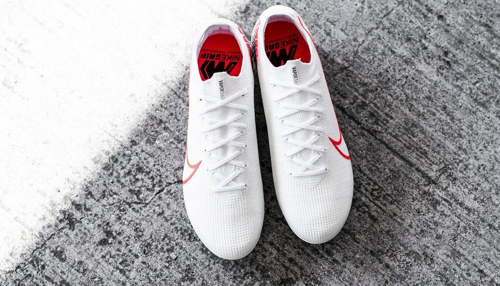 Nike Mercurial Vapor XIII Elite FG- White/ Laser Crimson/ Black AQ4176-160