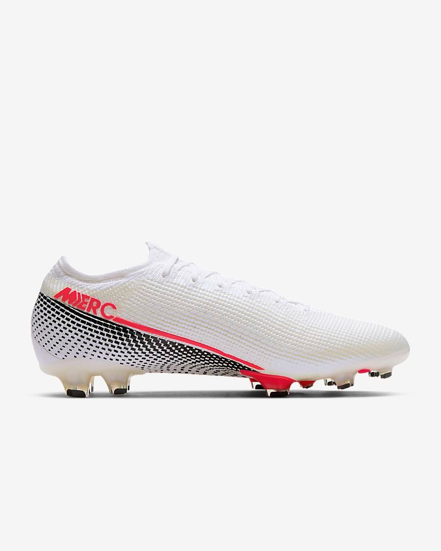 Nike Mercurial Vapor XIII Elite FG- White/ Laser Crimson/ Black AQ4176-160