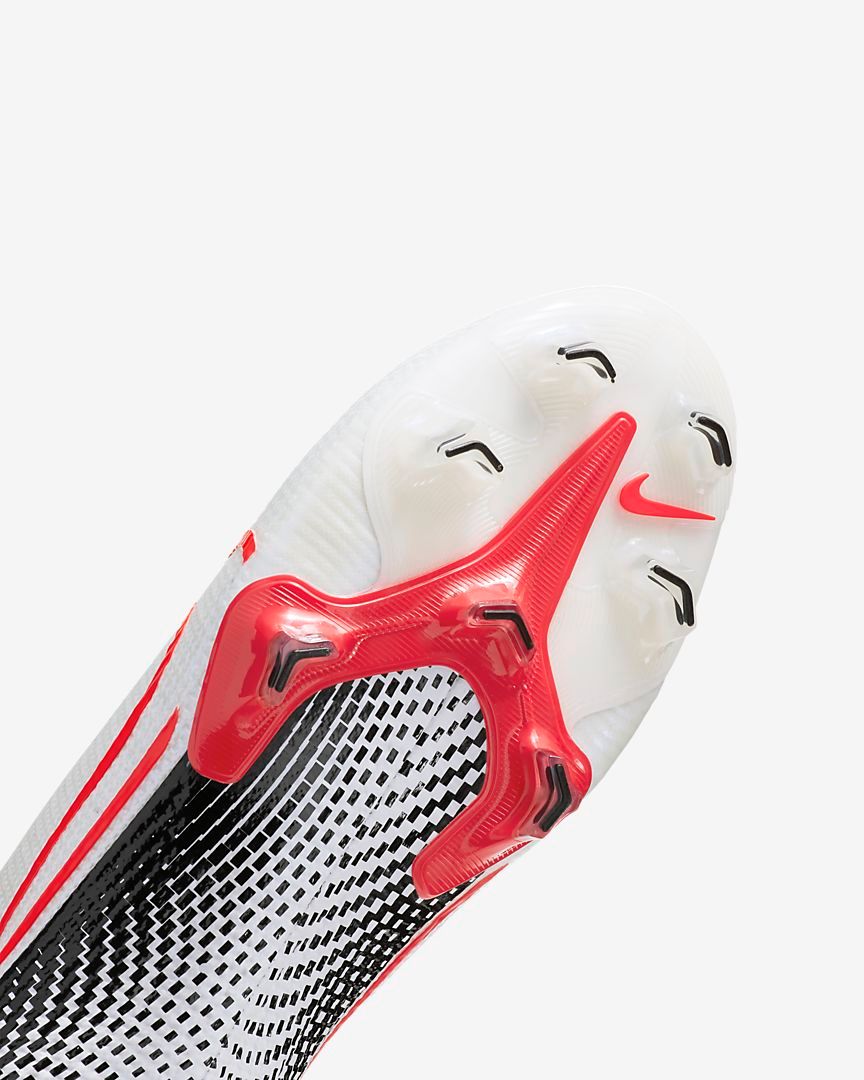 Nike Mercurial Vapor XIII Elite FG- White/ Laser Crimson/ Black AQ4176-160