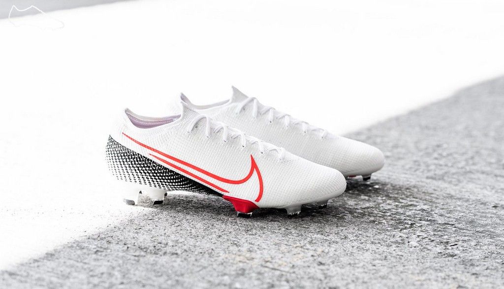 Nike Mercurial Vapor XIII Elite FG- White/ Laser Crimson/ Black AQ4176-160
