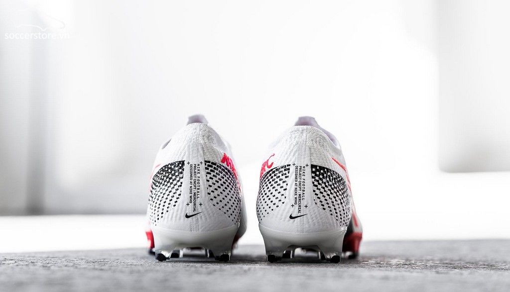 Nike Mercurial Vapor XIII Elite FG- White/ Laser Crimson/ Black AQ4176-160