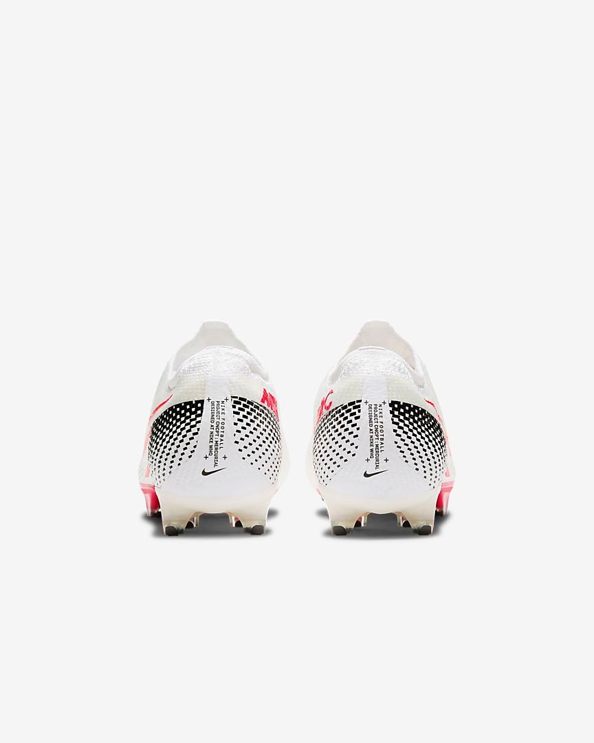 Nike Mercurial Vapor XIII Elite FG- White/ Laser Crimson/ Black AQ4176-160