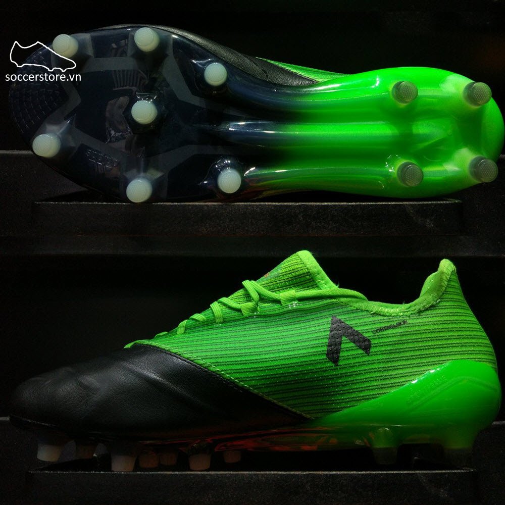 Adidas Ace 17.1 Leather FG- Solar Green/ White/ Core Black BB4322