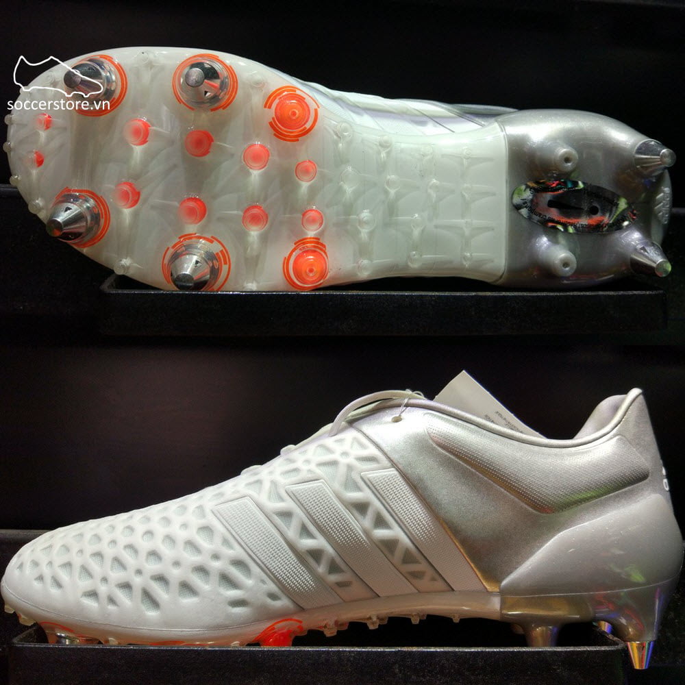 Adidas Ace 15.1 SG- White/ Silver Metallic S83228