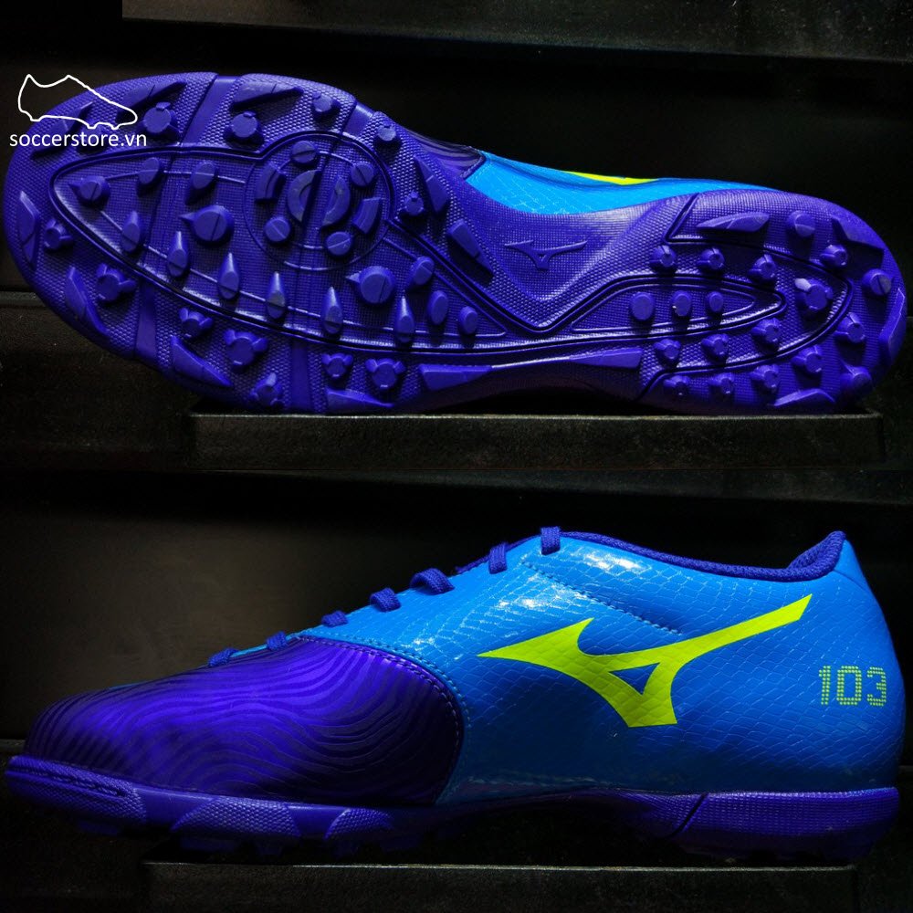 Mizuno Basara 103 AS (TF)- Ocean Blue/ Yellow P1GD176445
