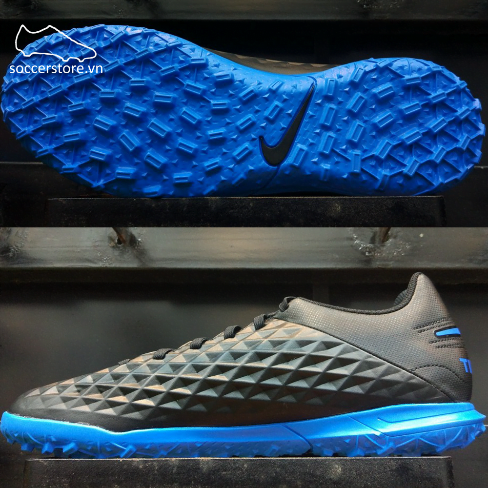 Nike Tiempo Legend VIII Club TF - Black/ Blue Hero AT6109-004