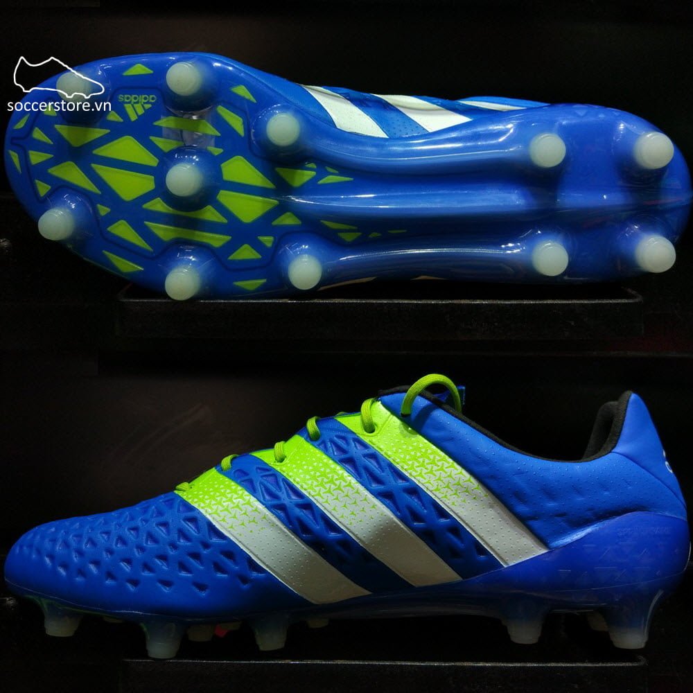 Adidas Ace 16.1 FG/AG- Shock Blue/ Semi Solar Slime/ White AF5085
