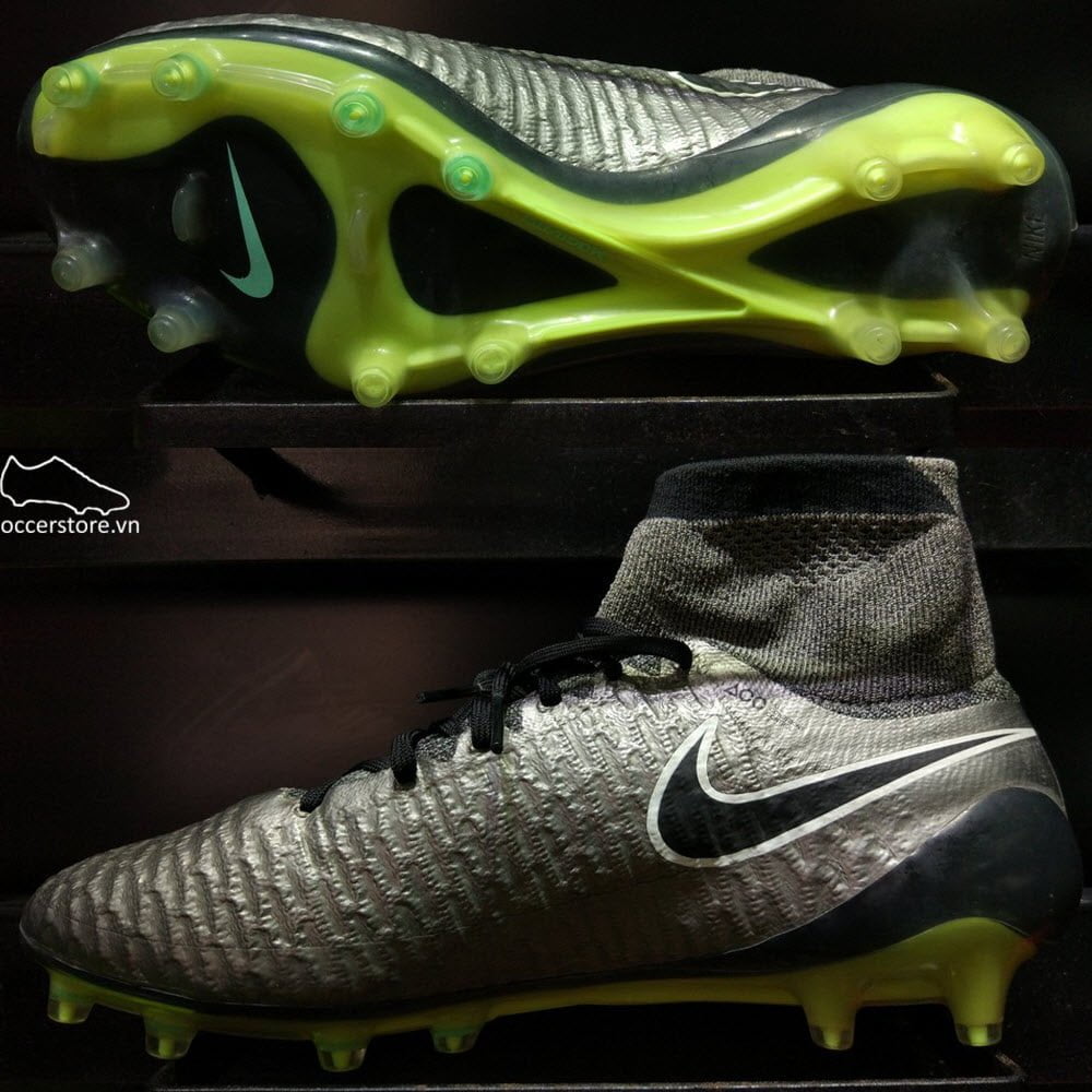 Nike Magista Obra FG- Metallic Pewter/ Black/ White 641322-010