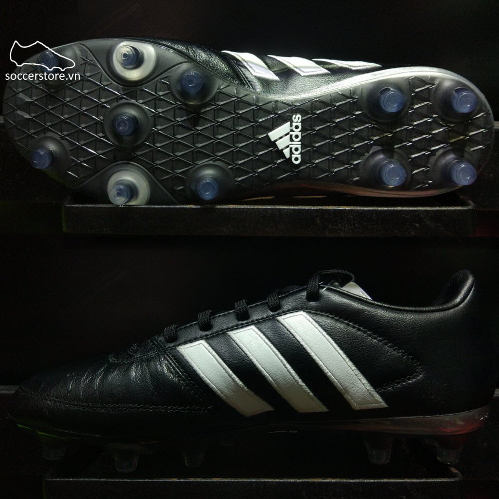 Adidas Gloro 16.1 FG- Core Black/ White/ Matte Silver AF4856