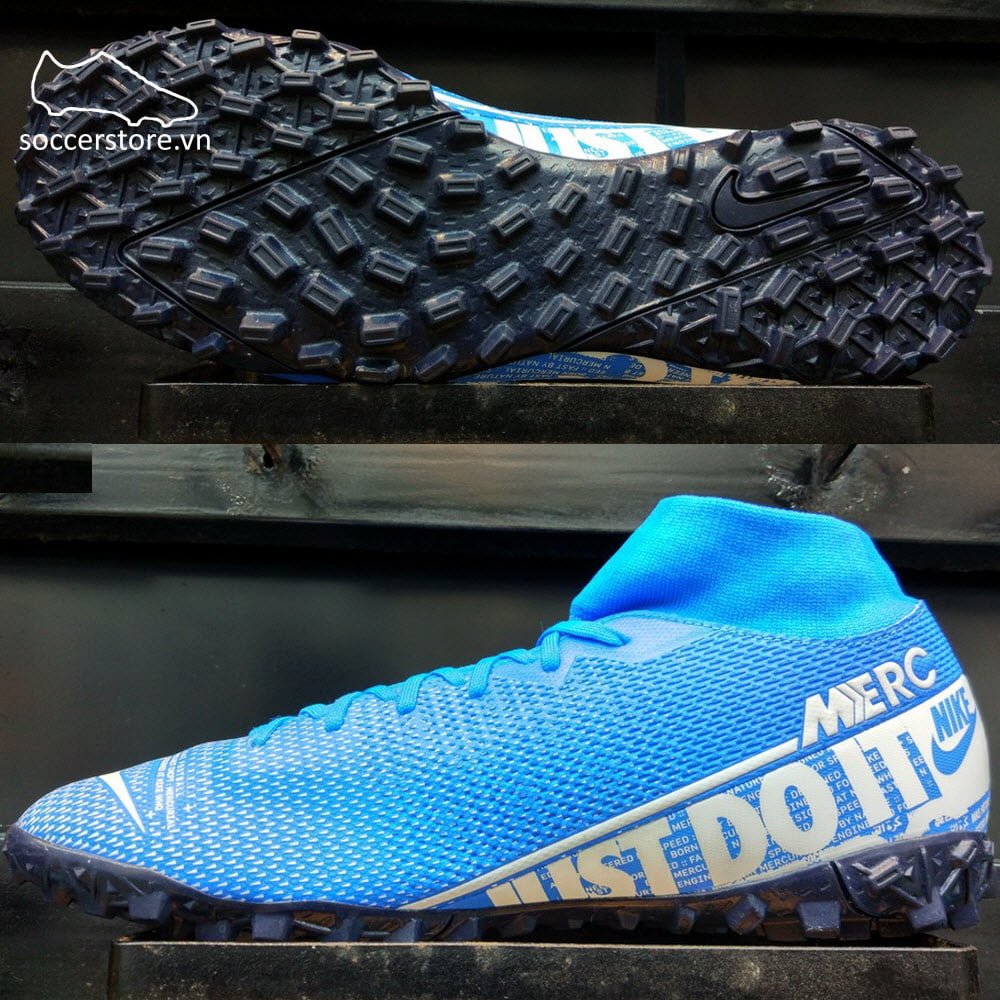 Nike Mercurial Superfly VII Academy TF - Blue Hero/ White/ Obsidian AT7978-414
