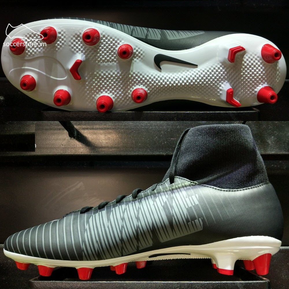 Nike Mercurial Victory VI DF AG Pro- Black/ White/ University Red 903608-002