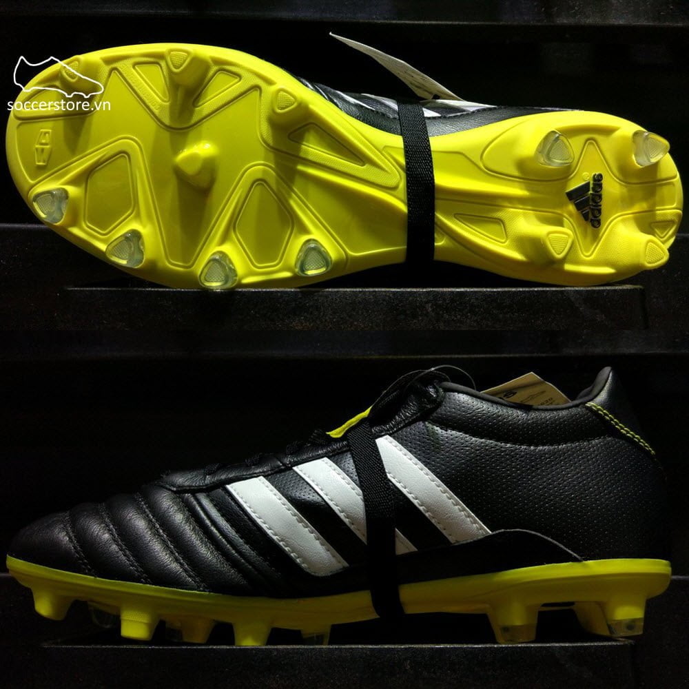 Adidas Gloro 15.1 FG- Core Black/ White/ Bright Yellow B36020