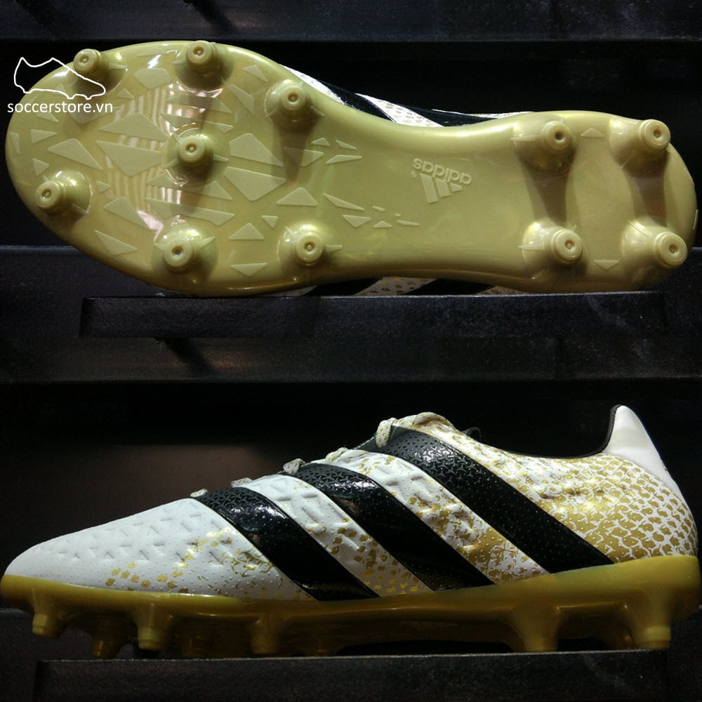 Adidas ACE 16.3 FG/AG - White/Core Black/Gold Metallic S79715