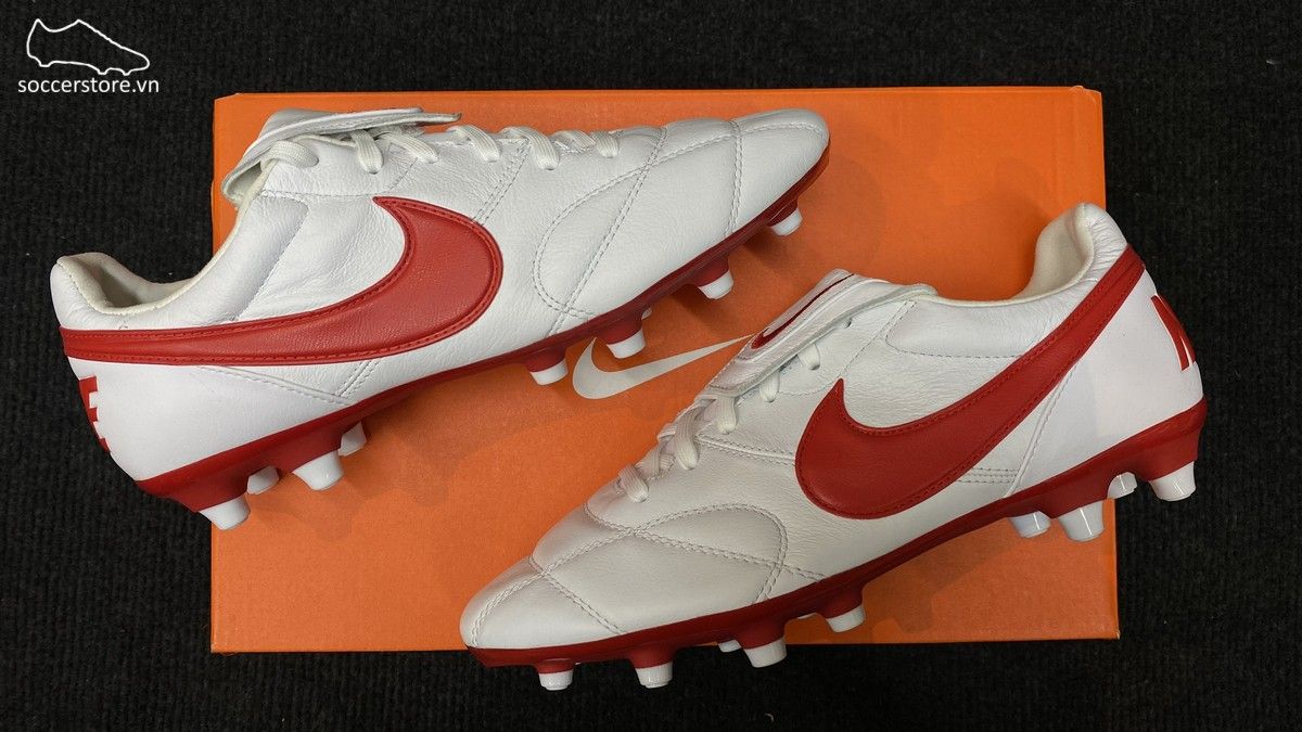 Nike Premier II FG- White/ University Red 917803-161