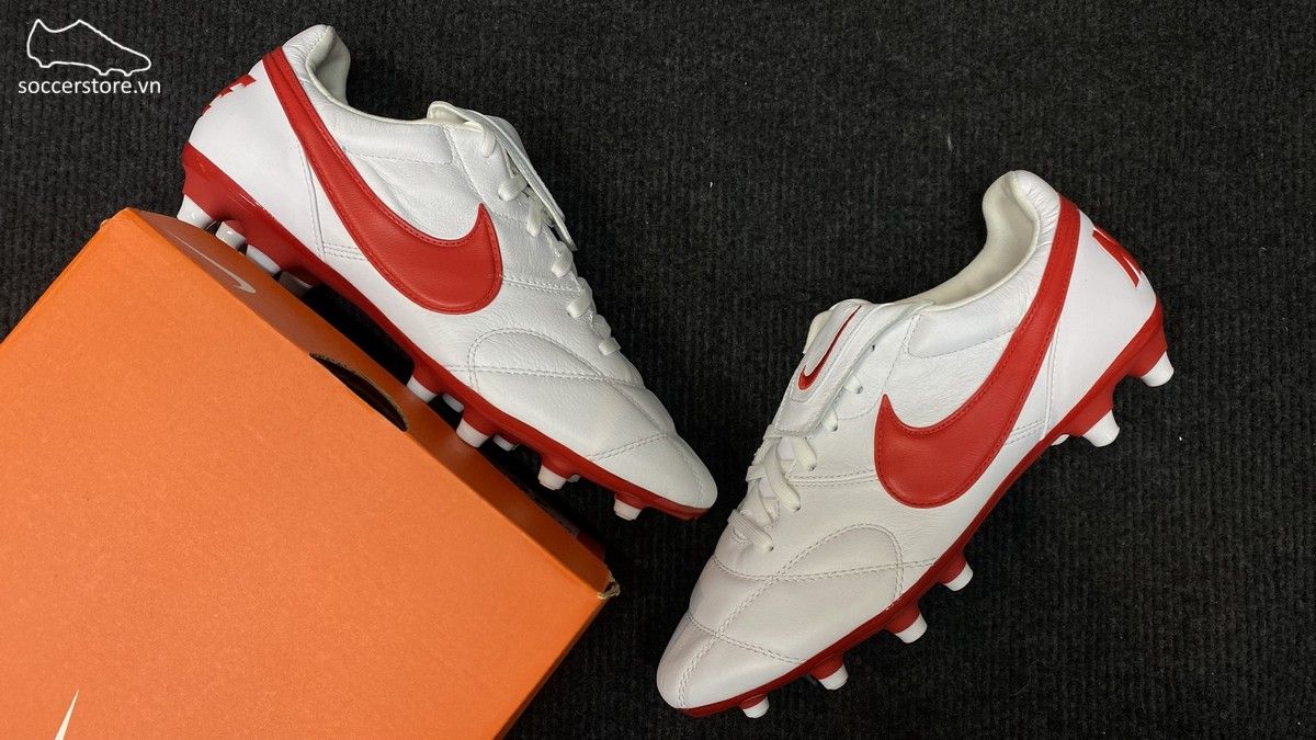 Nike Premier II FG- White/ University Red 917803-161