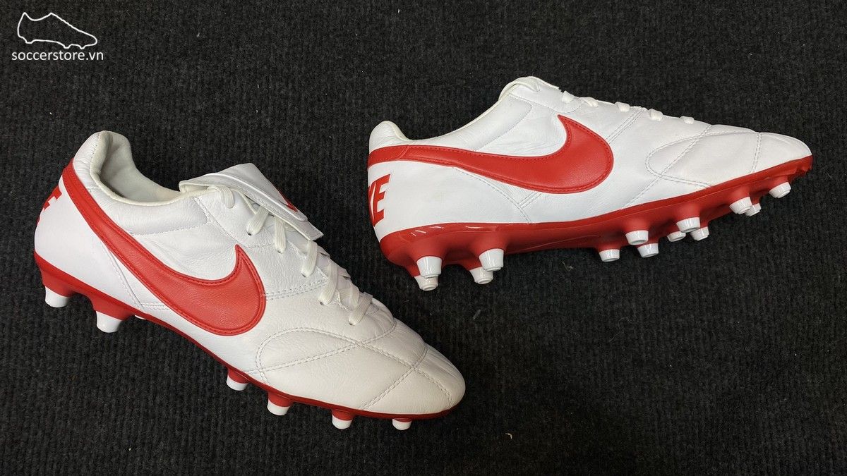 Nike Premier II FG- White/ University Red 917803-161