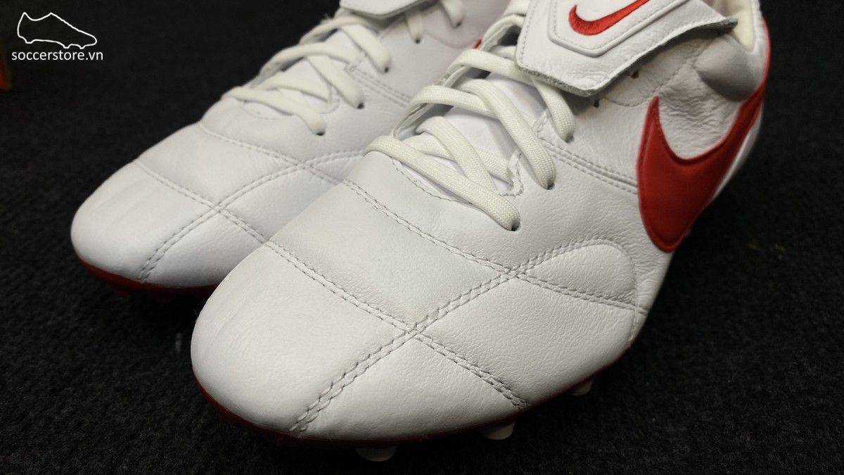 Nike Premier II FG- White/ University Red 917803-161