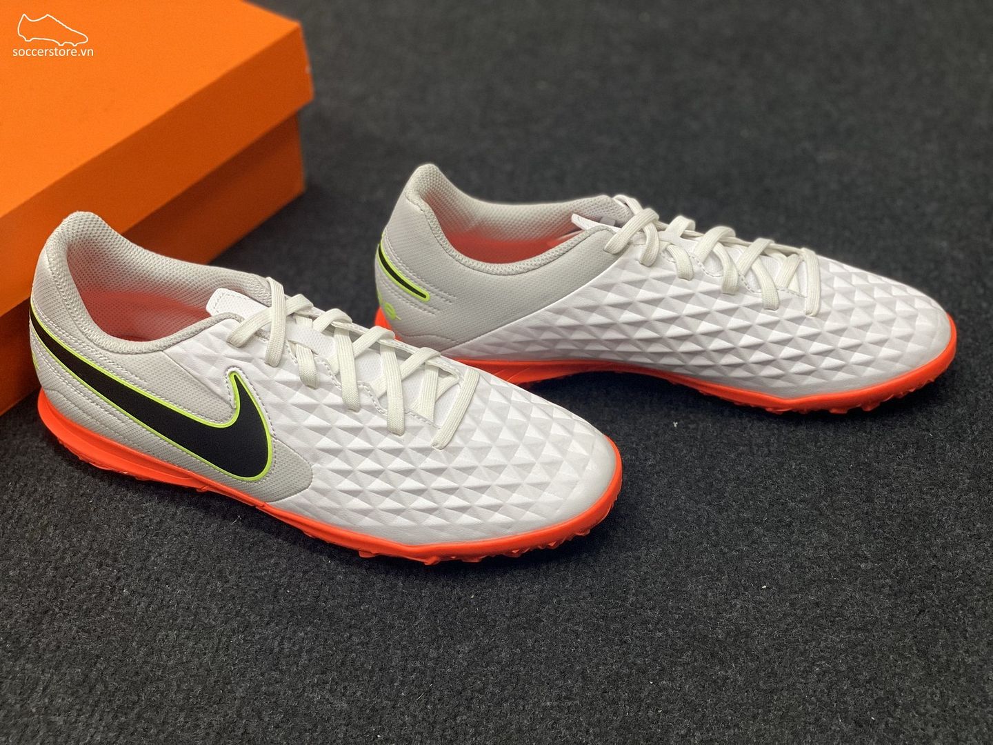 Nike Tiempo Legend 8 Club TF- White/ Black/ Grey Fog AT6109-106