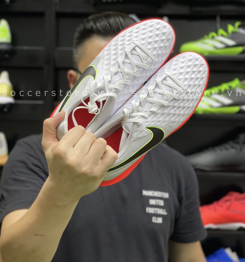 Nike Tiempo Legend 8 Club TF- White/ Black/ Grey Fog AT6109-106