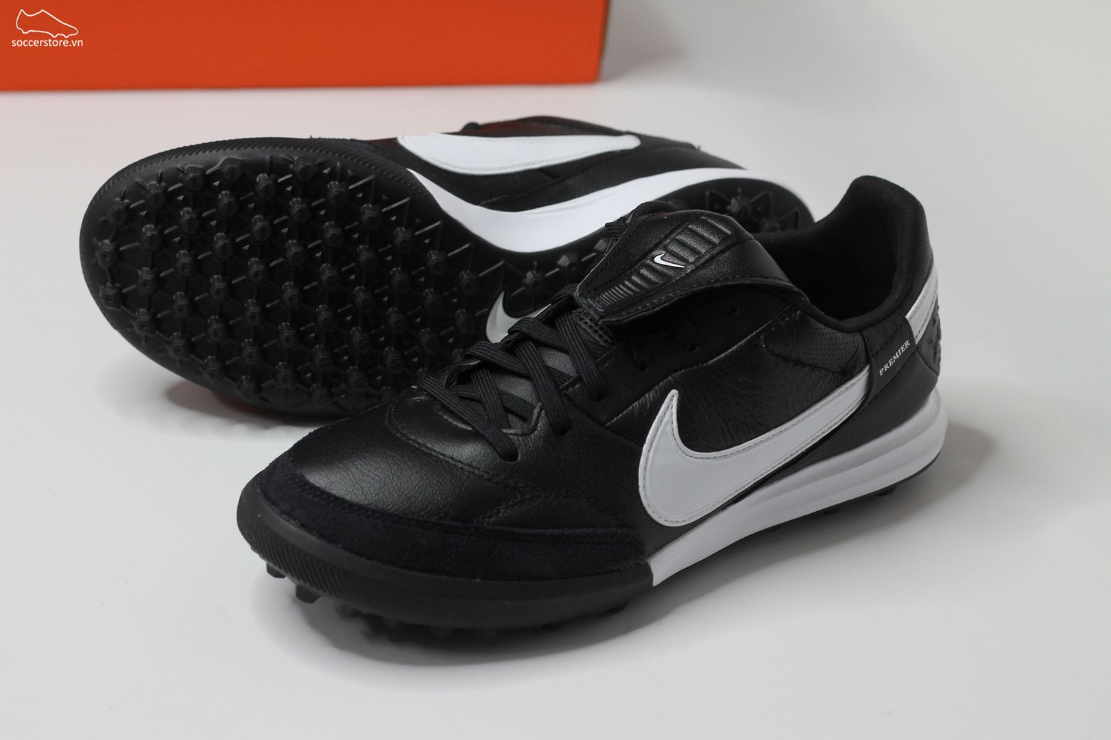 Nike Premier 3 TF màu đen trắng AT6178-010