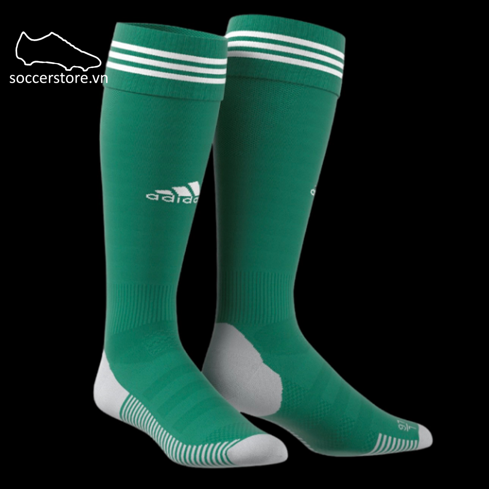 Tất bóng đá Adidas Adi Sock 18 - Green / White / Grey - CF3574