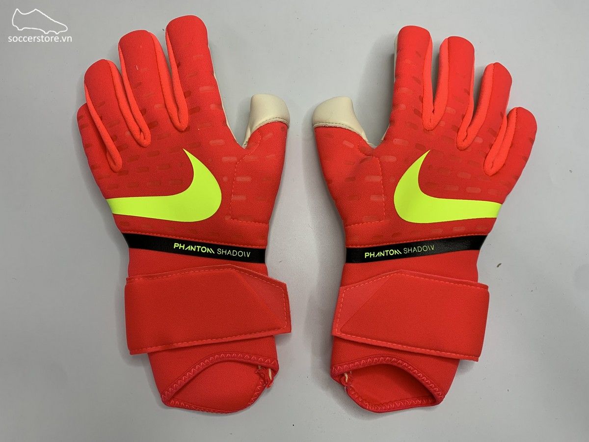 Nike Phantom Shadow GK Gloves CN6758-635 màu đỏ cam trắng