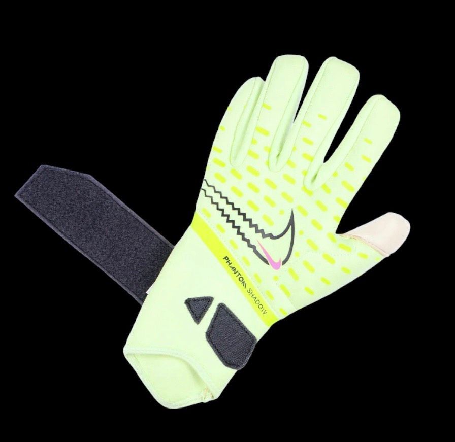 Găng tay thủ môn Nike Phantom Shadow màu trắng xanh GK Gloves CN6758-701