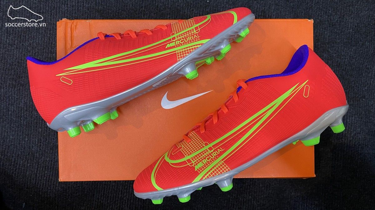 Nike Mercurial Vapor 14 Club FG- Bright Crimson/ Metallic Silver CU5692-600