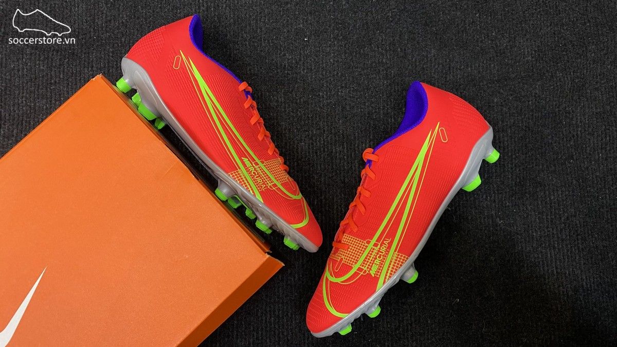 Nike Mercurial Vapor 14 Club FG- Bright Crimson/ Metallic Silver CU5692-600