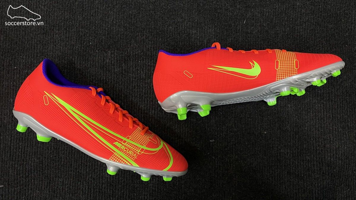 Nike Mercurial Vapor 14 Club FG- Bright Crimson/ Metallic Silver CU5692-600